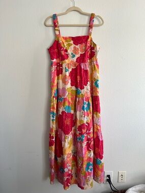 Easel Los Angeles Floral Maxi Dress size L